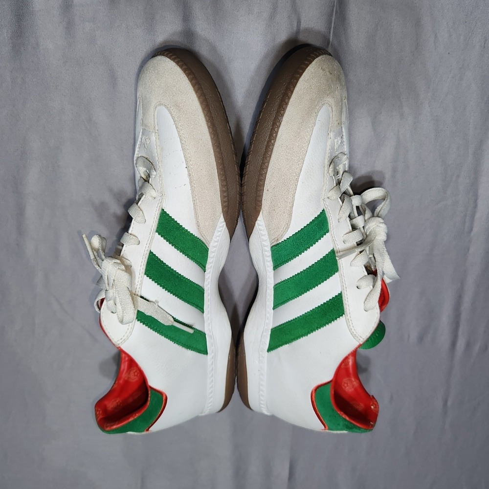 Adidas Samba OG Mexico White Green Red Gum Sole Soccer Sneakers HQ7036 Size 12 - Picture 3 of 11